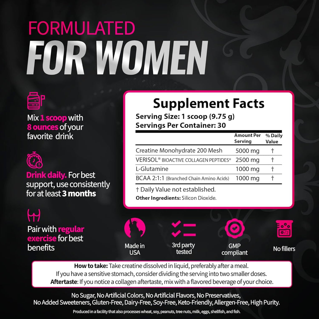 Creatine for Women – Build Lean Muscle, Destroy Cellulite