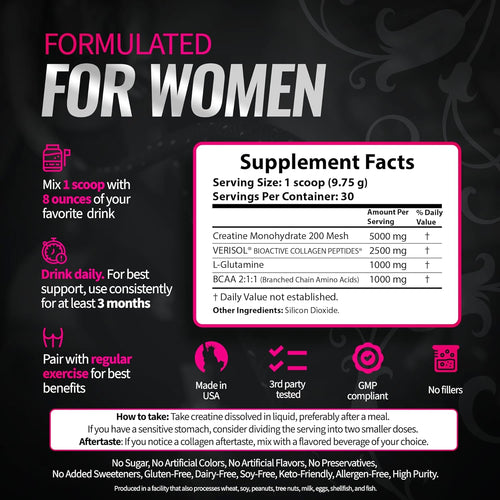 Creatine for Women – Build Lean Muscle, Destroy Cellulite